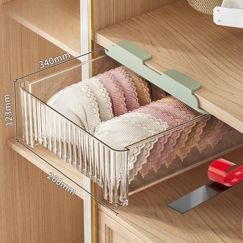 Clothing Storage Box Plastic Transparent Organization Box Household Drawer-Type Layered Storage Boxes Organize Accessories