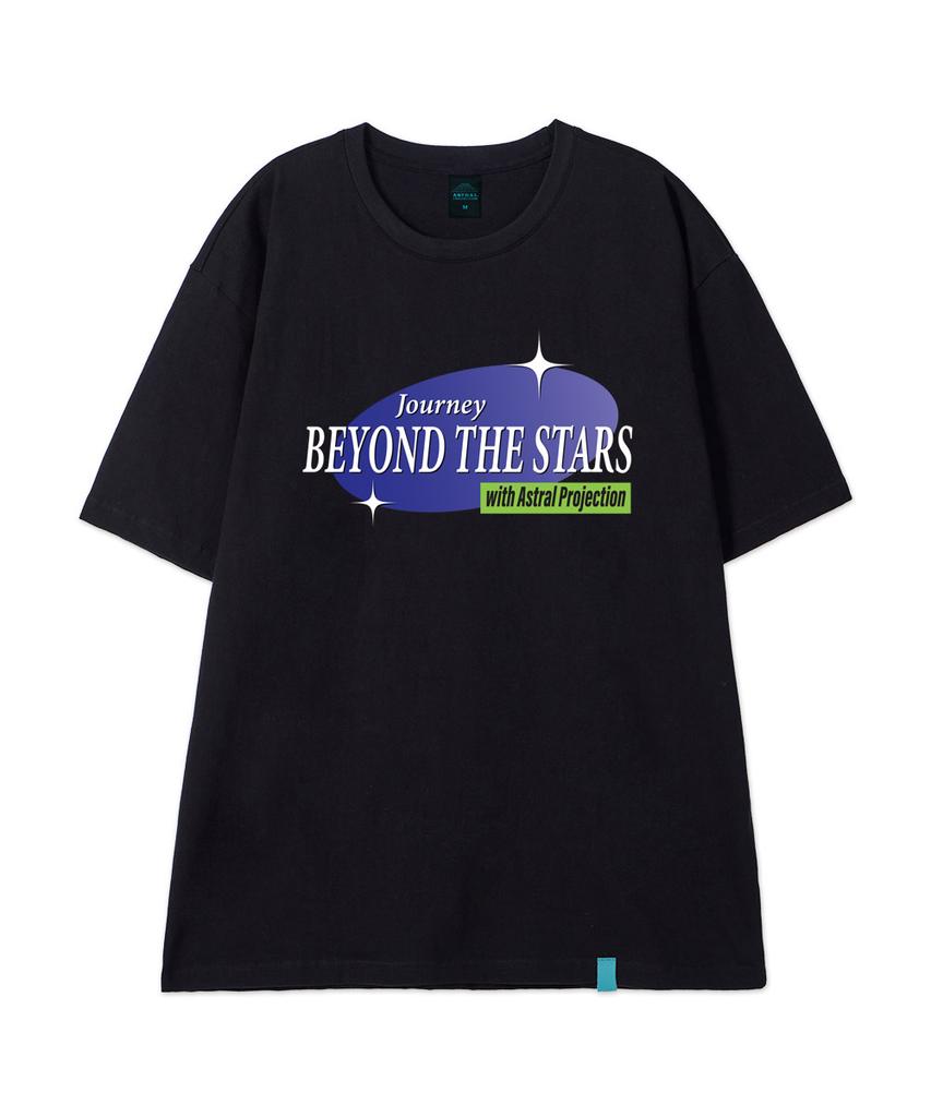 ASTRAL PROJECTION [Beyond The Stars] Cotton Loose Fit Short Sleeve T-Shirt_Black