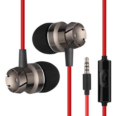 Turbo Heavy Bass In-Ear-Ohrhörer aus Metall mit Mikrofon und kabelgebundener Steuerung für Telefon, PC, MP3