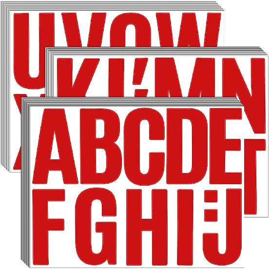 Bemeol 476 Pieces Bulletin Board Letters 4 Inch Large Alphabet Letter Stickers Self Adhesive Stick On Letters for Poster Board School Classroom Home