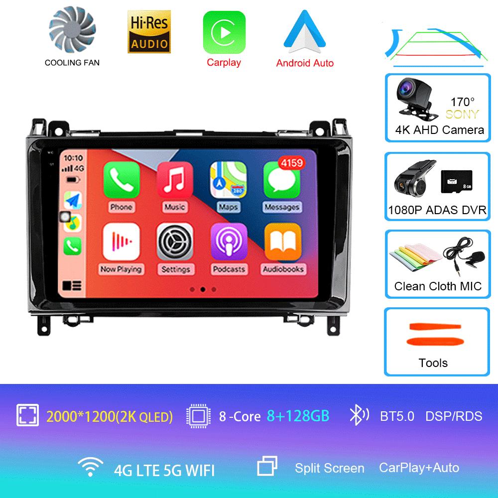 Radio auto Android 14 Pentru Mercedes-Benz B-Class T245 2005 - 2011 Player video multimedia Navigație stereo Nu 2din 2 din dvd