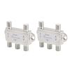 2PCS 4x1 DiSEqC Switch 4 in 1 Out 950 to 2400MHz DiSEqC 1.0 2.0 Satellite Signal Switch Splitter