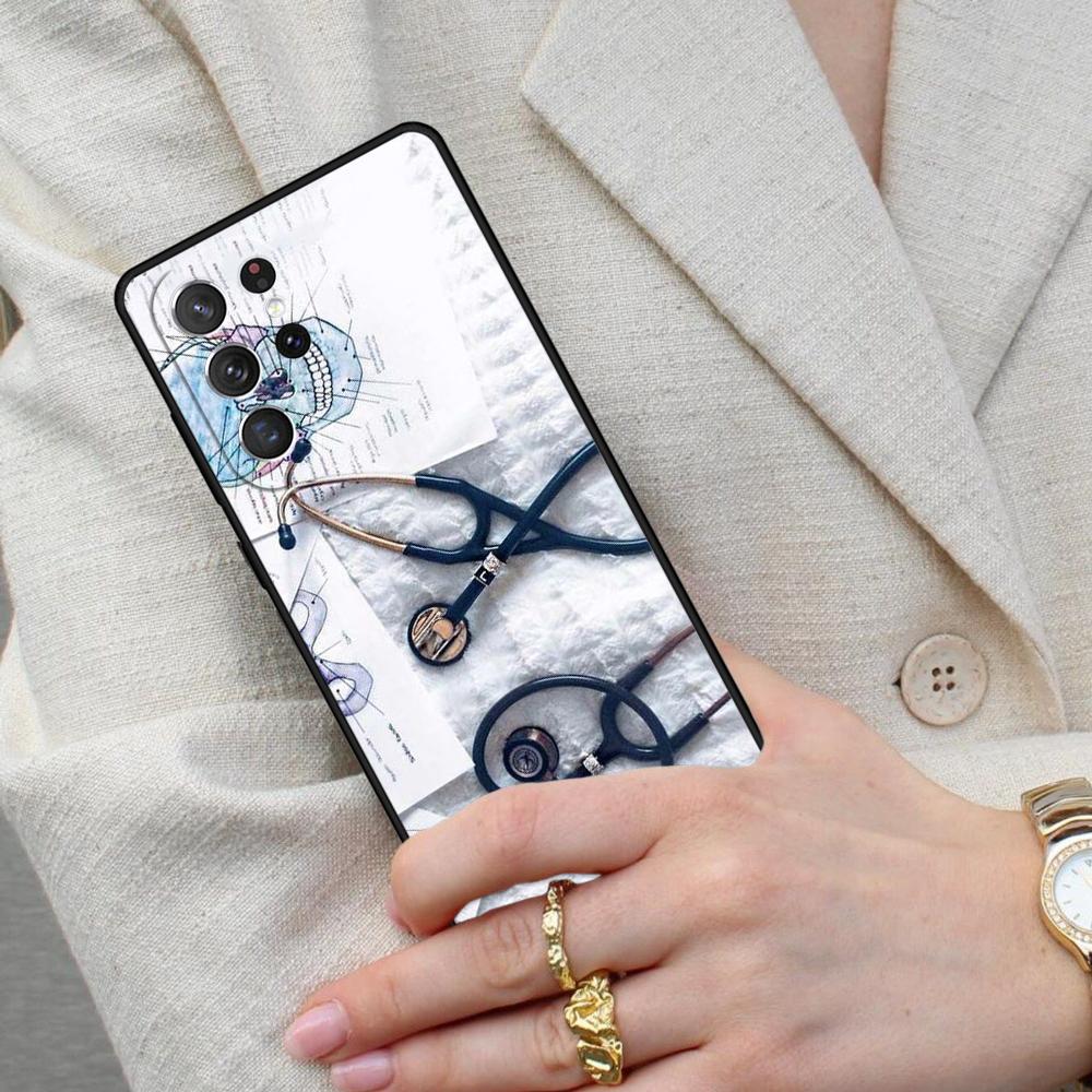 Cartoon Medicine Doctor Nurse SOFT Cell Phone Case for Samsung Galaxy S26 Ultra S25 S24 S23 S22 S21 S20 Note10 Cover