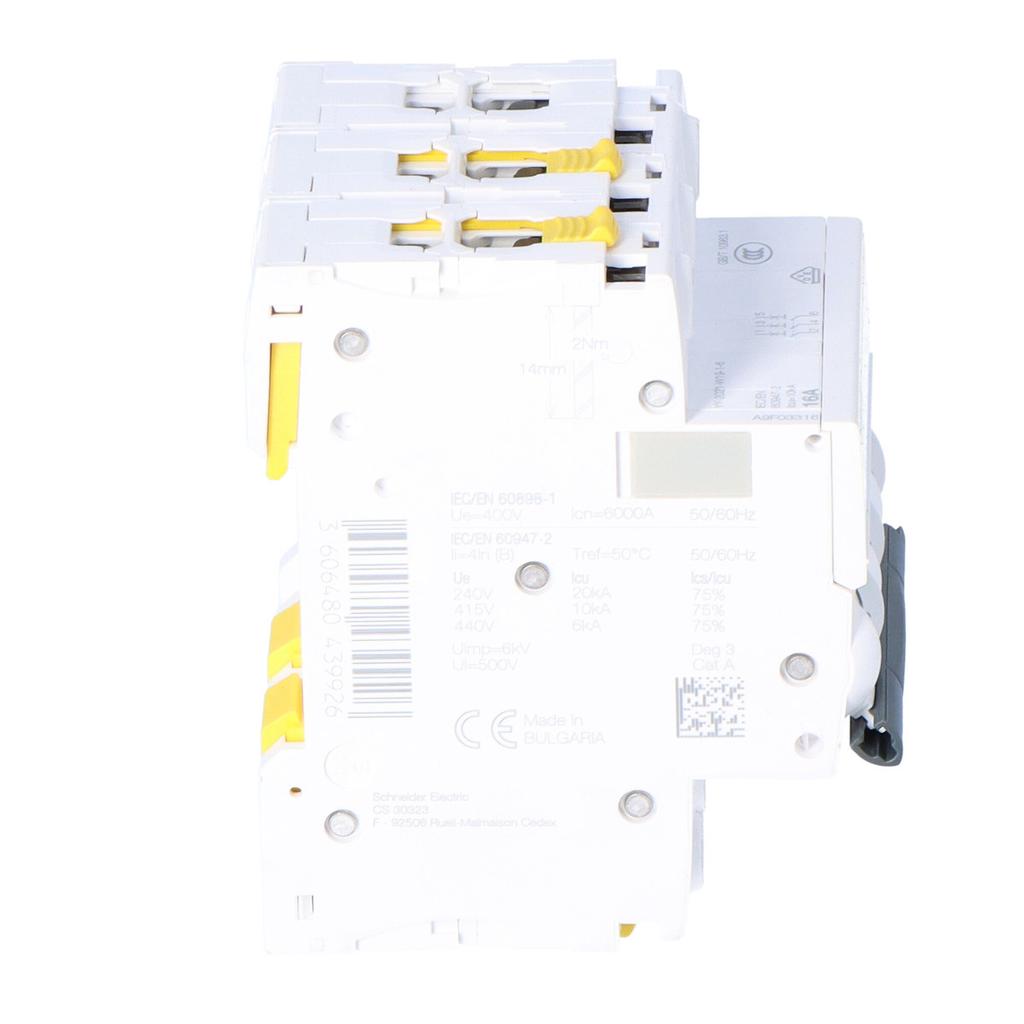 Circuit breaker iC60N-B16-3 B 16A 3-pole