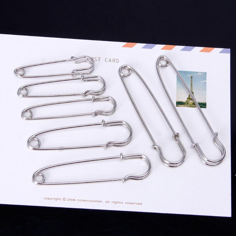 10 Pieces DIY Safety Pins Blanket Pins Spring Lock Pins for DIY Brooch Making