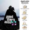1pc Grand Theft Auto Soft Flannel Blanket with Designer Print A cozy blanket for all seasons, perfect for the couch, bed, office
