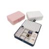 Korean Version Simple Ins Style Portable Jewelry Storage Box 2024 New High-end Exquisite Large Capacity Travel Jewelry Bag Bag