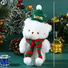 Capybara Christmas Keychain Cute Red Scarf Bear Doll Keyring Hanging Mobile Phones Bag Pendant Christmas Party Small Gifts Decor
