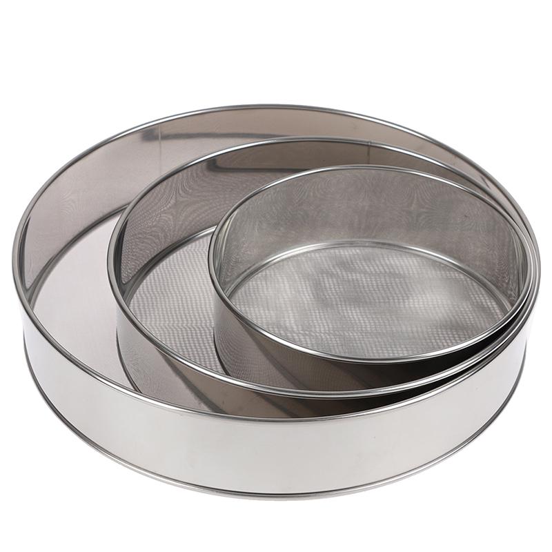 Kitchen Fine 60# Mesh Flour Sifter Stainless Steel Flour Sieve Strainer Sifter