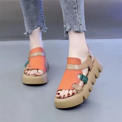 Thick Sole Sandals for Women,New Retro Soft Sole Casual Fashion Breathable Roman Sandals
