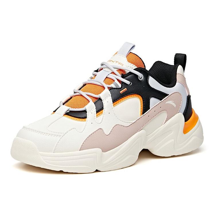 Anta Chunky Sneakers Women's Low Top White Yellow 922048822-2