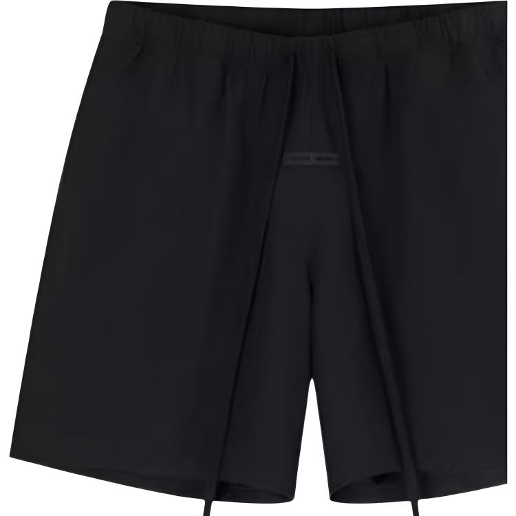 Fear of God Essentials SS25 Oxford Soccer Shorts Men Shorts Jet-Black 160SP254600F