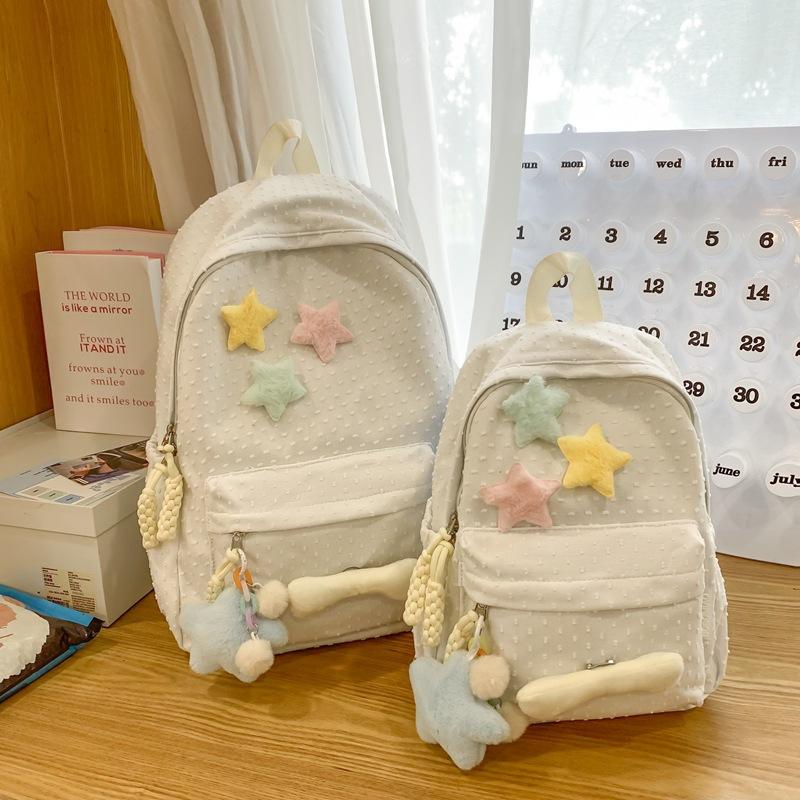 schoolbag schoolbag female middle school student high school student college student simple popular cute pentagram bone backpack female small fresh