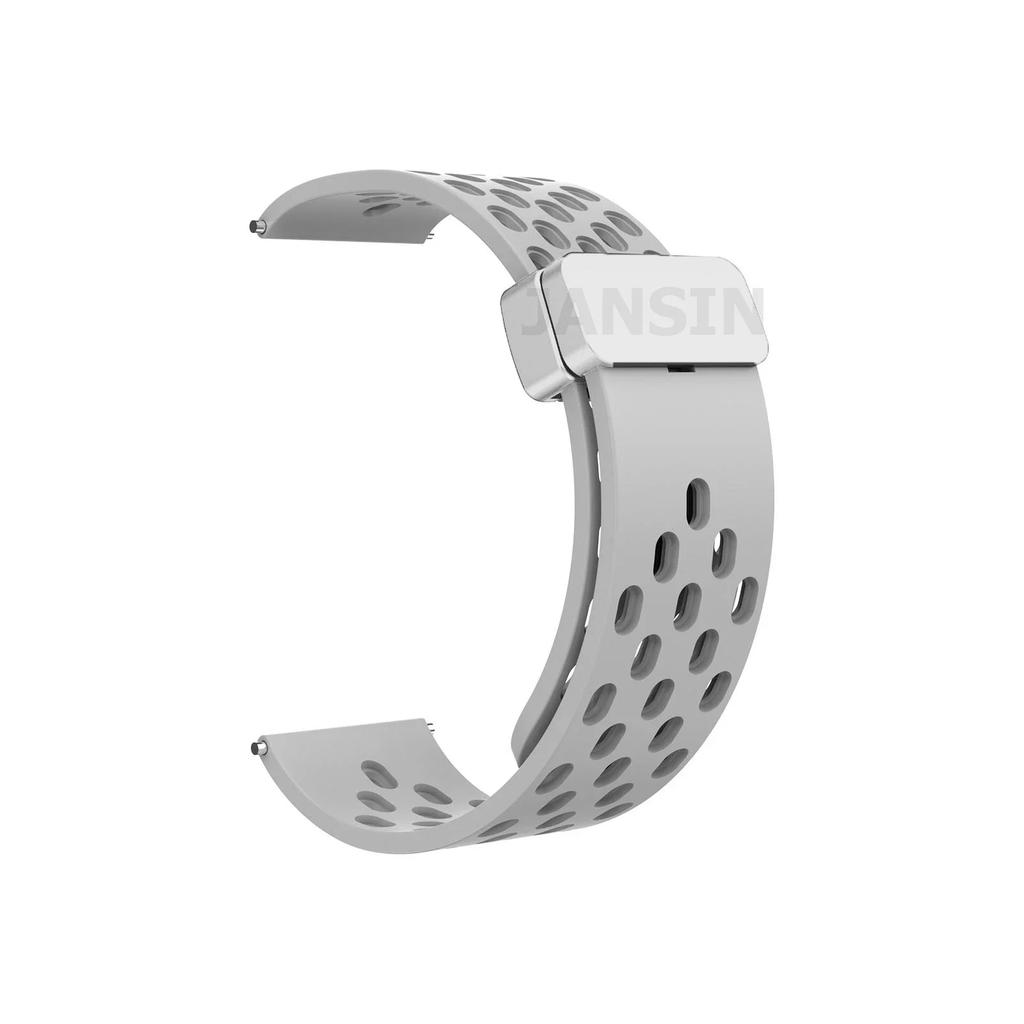 22mm Magnetic Silicone Strap For Amazfit Bip 6 5 5 Unity/GTR 2 3 4 Breathable For Amazfit Stratos/Balance/Pace Sports Wrist Belt