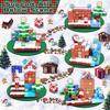 Magnetic Block Building Block Christmas Cottage Boys And Girls Full Set Of Children'S Toys