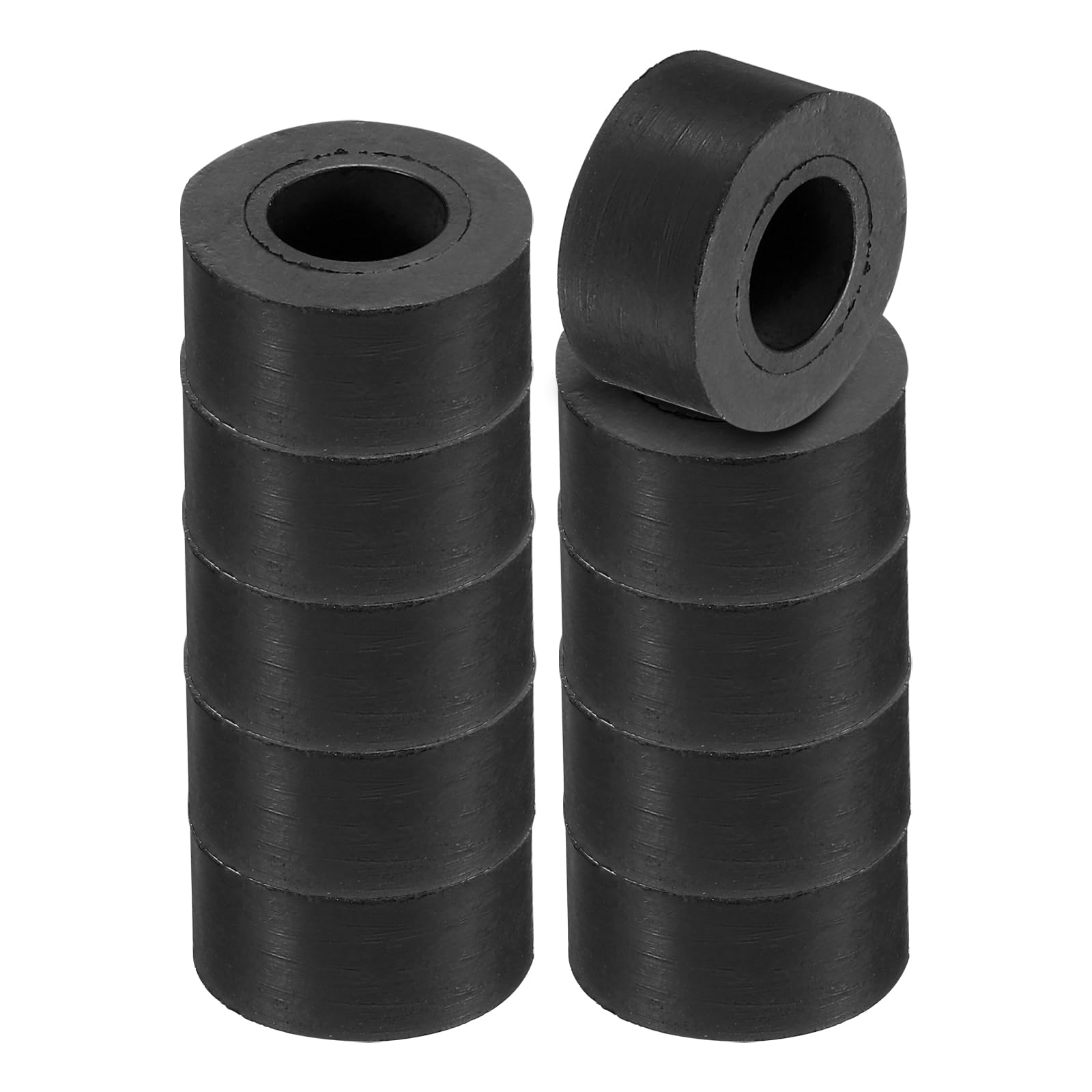 

PATIKIL 10 Pcs Multi Purpose Rubber Spacers 0.8 OD 0.39 ID 0.4 Thickness Neoprene