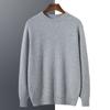 Men's Pure Cashmere Autumn/Winter Round Neck Sweater - Thick Knitted Long Sleeve Pullover