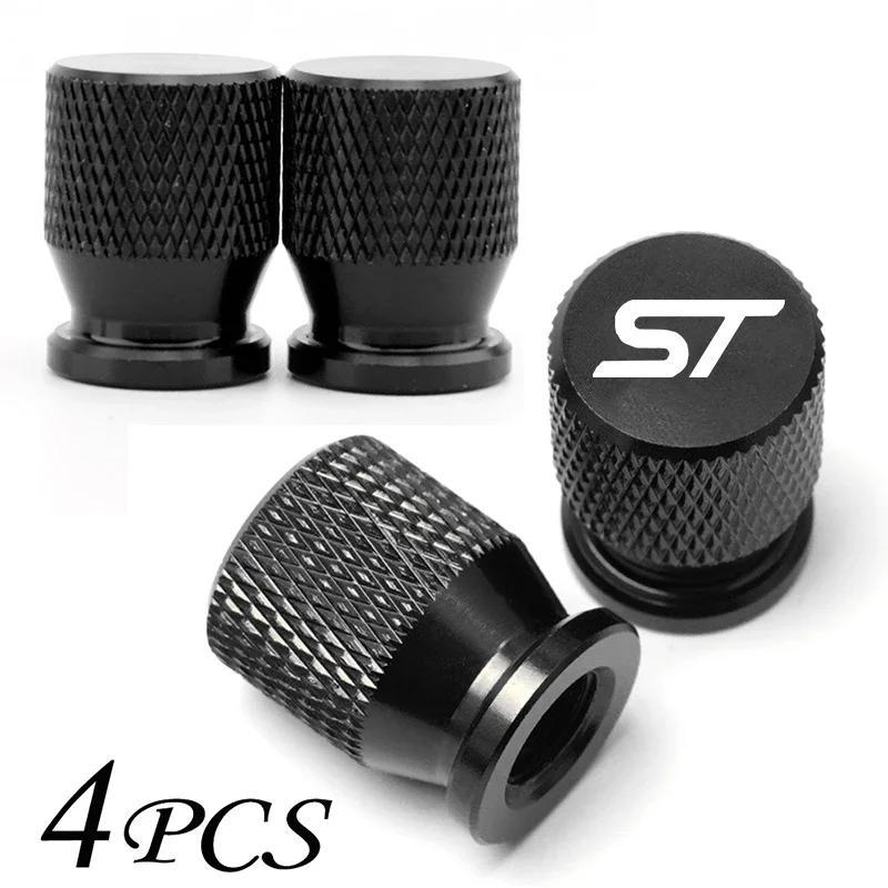 Car Accessories Wheel Tire Valve Airdust Waterproof Caps Tyre Stem Covers For Ford ST FOCUS 2 3 Mondeo Fiesta Kuga MK2 MK3 MK4
