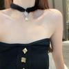 Comfortable Necklace Women Soft Plush Clavicle Chain Short Necklace Flexible Jewelry Perfect for Fall and Winter Fashion