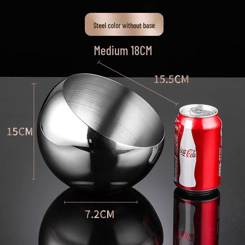 Stainless Steel Slanted Serving Bowl