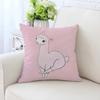 Cute Cartoon Alpaca Pillowcase Car Ornaments Office Living Room Sofa Home Pillowcase