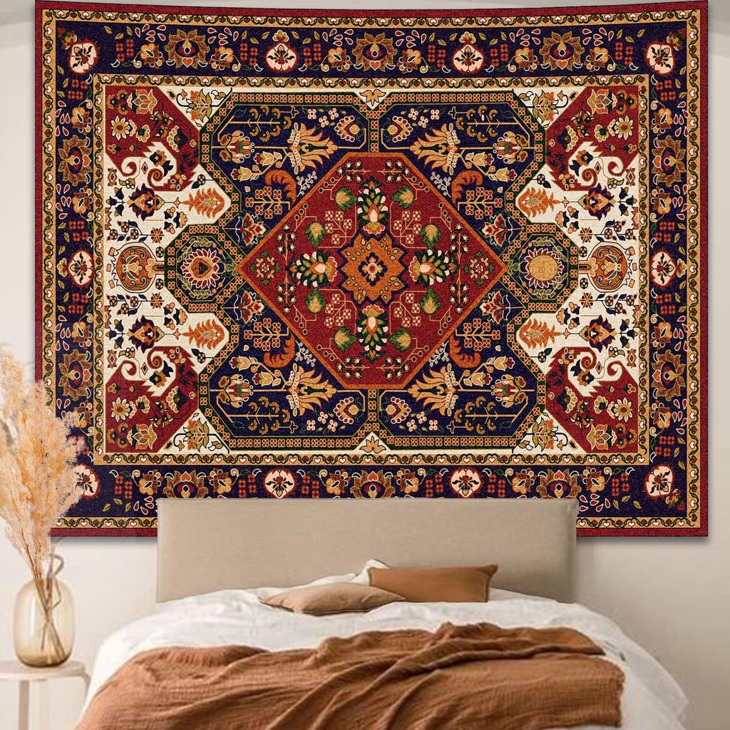 Bohemian Sun Moon Mandala Tapestry Tribal Ethnic Geometric Wall Hanging for Living Room Home Decor Wall Hanging Tapestry