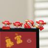 Mini Resin God Of Wealth Figurine, Funny Computer Decor, 3D Craft Sculpture, Tiny Cute God Of Wealth Statues For Car Dashboard
