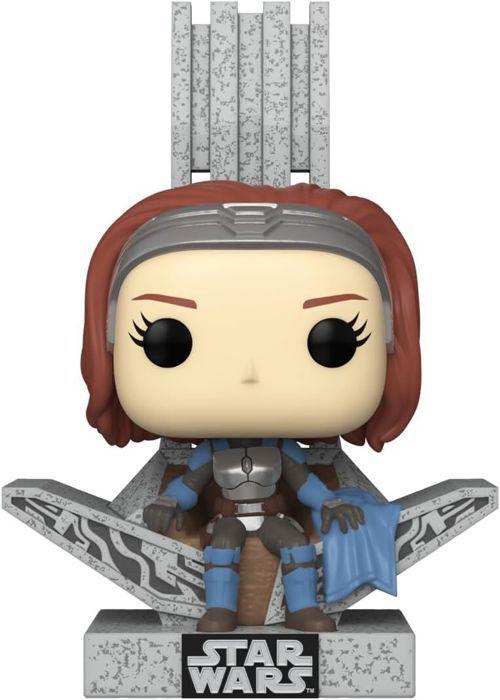 Figurine funko pop! dlx - star wars le mandalorien - s9 bo katan w/throne