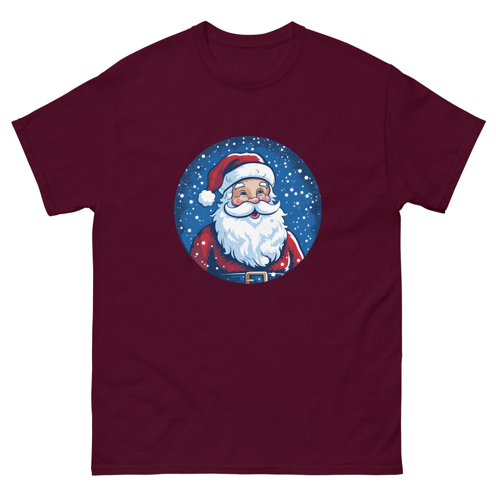 Santa in the Snow T-Shirt Mens Womens Tees Top 3XL