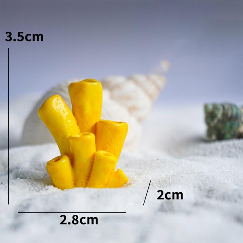 10pcs Colorful Artificial Corals Reef Decoration Simulation Corals Landscape for Bettas Fish Tanks Lovely Styles