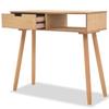 VidaXL Table console Bois de pin massif 80 x 30 x 72 cm Marron