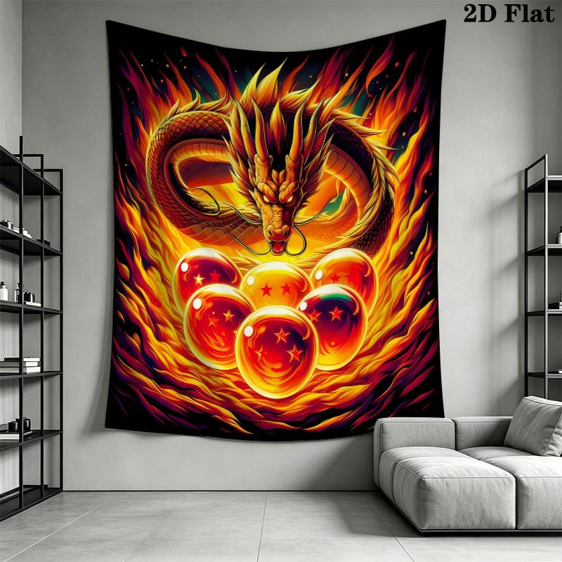 Dragon Ball Super Wall Tapestry Aesthetic Wall Hanging Printed Fabric Blanket Decorative Tapestries For Bedroom Living Room Home Decor
