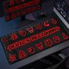 Anime The Binding Of Isaac Mauspads Spiel Tastatur Verriegelte Kanten Mauspads Computerzubehör Rutschfeste Schreibtischunterlagen PC Schrank Mauspads