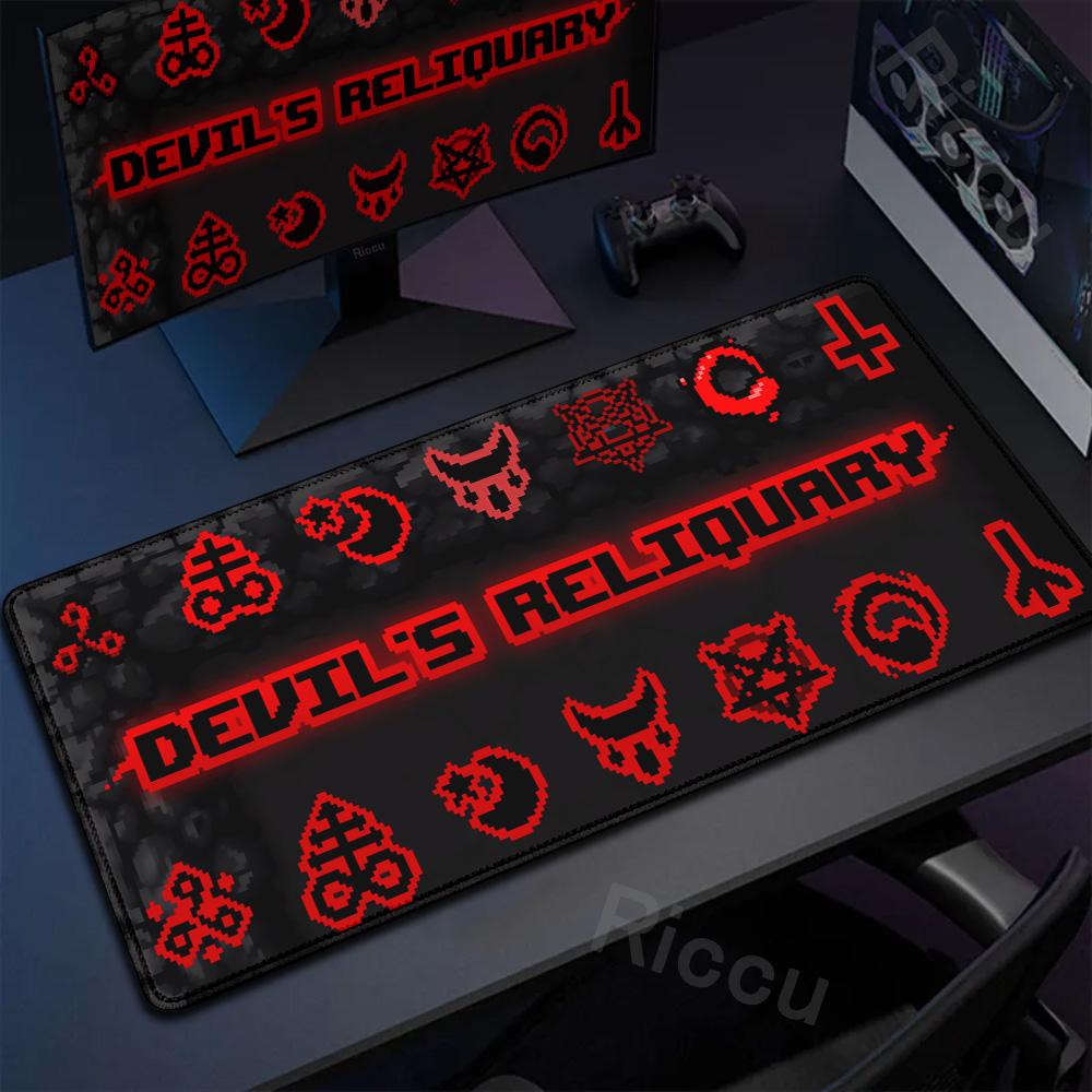 Anime The Binding Of Isaac Mauspads Spiel Tastatur Verriegelte Kanten Mauspads Computerzubehör Rutschfeste Schreibtischunterlagen PC Schrank Mauspads