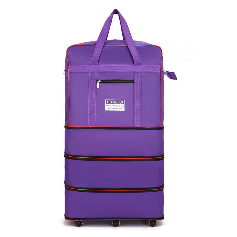 Expandable Foldable Travel Luggage with Universal Wheels - Large Capacity 158 Air Checked Baggage