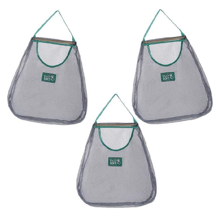 Multipurpose Hanging Produce Storage Mesh Bag Space Efficient Designs for Home Kitchen Camping Use