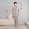 1011 New Cloud Cotton Men's Pajamas Short-sleeved Trousers High-end Soft and Comfortable Can Be Worn Outside Loungewear Suit