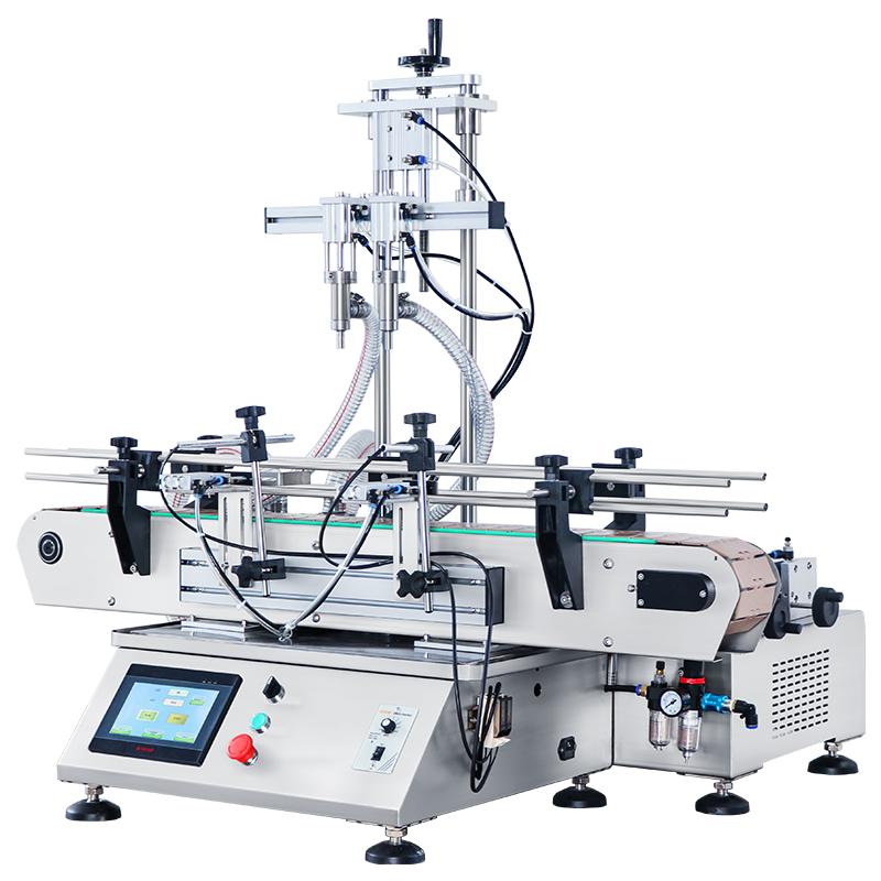 ZONESUN ZS-DTHSP2 Automatic Thick Liquid Filling Machine 2 Head Piston Pump Juice Gel Shampoo Lotion Filler