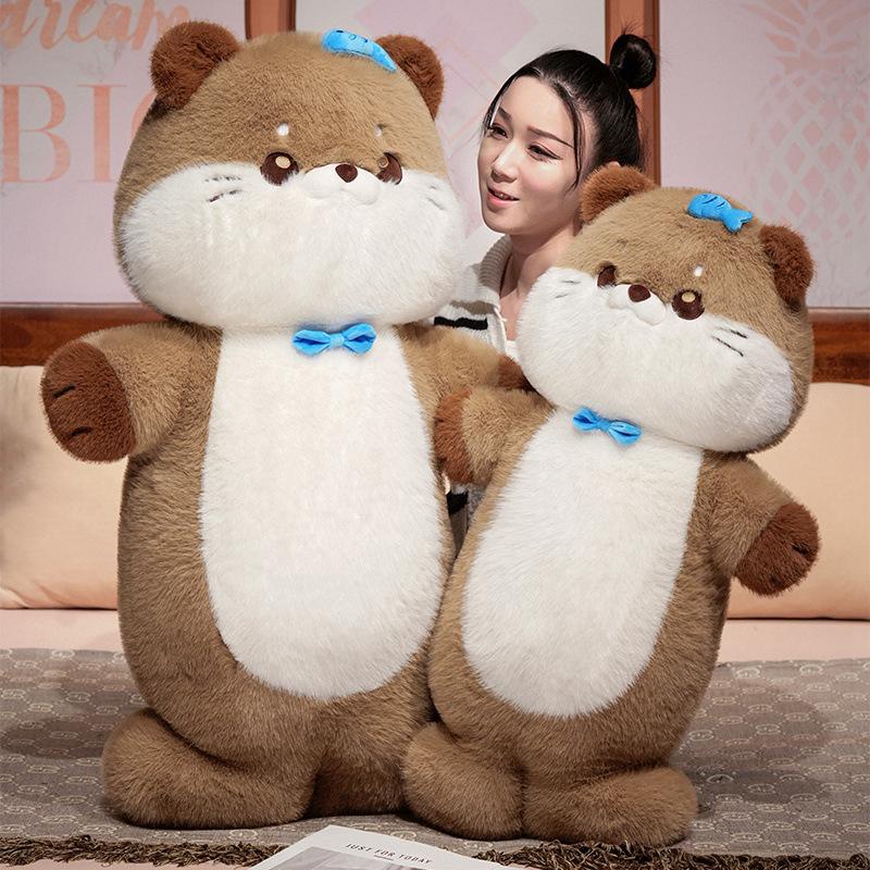 Neues Kissen Weicher Otter Plüschtier Realistisches Wildtier Stofftier Weiche Süße Otter Spielzeuge Niedliches Geschenk