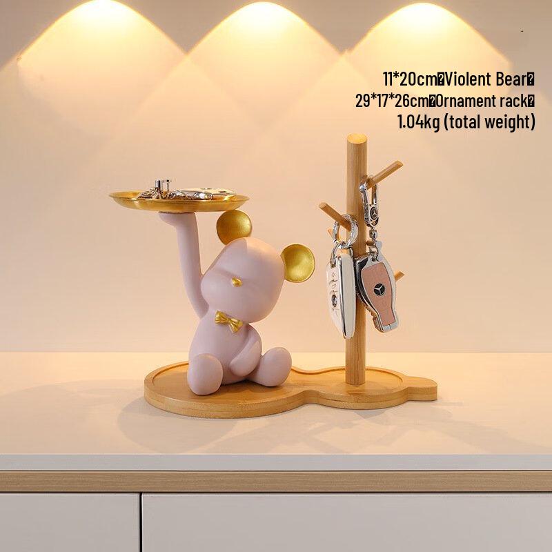 Miling Gewalttätiger Bär Schlüsselanhänger & Schreibtisch-Organizer