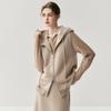 Women's Hooded Cashmere Knit Vest - Zippered, Sleeveless, Drawstring Cape for Autumn/Winter