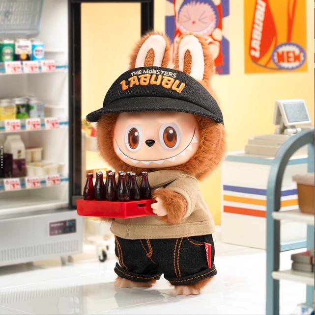 POP MART THE MONSTERS Wacky Mart Labubu Vinyšový Plyšový Blisterový Balíček Sběratelská Figurka