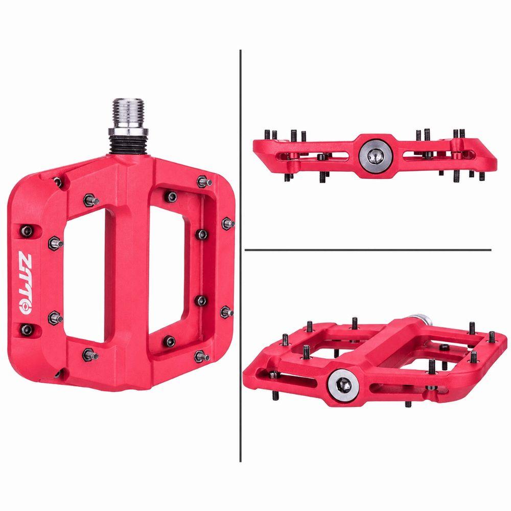 1 Pair Non Slip Mountain Bike Pedals 9/16 Inch Bike Flat Pedals  Road BMX MTB