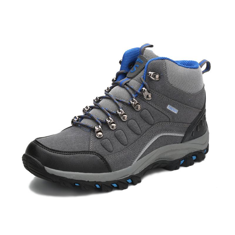 Warm Velvet Outdoor Snow Boots for Couples: Autumn/Winter Hiking Shoes for Men and Women, Non-Slip Sports Footwear.