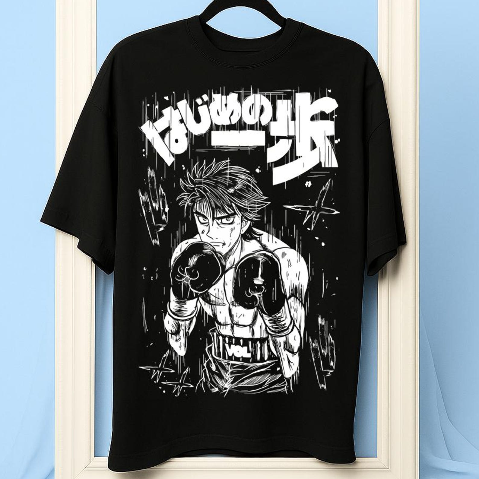 Unisex Vintage Boxing Anime Shirt, Retro Sport Manga T-Shirt, 90s Otaku Graphic Tee M
