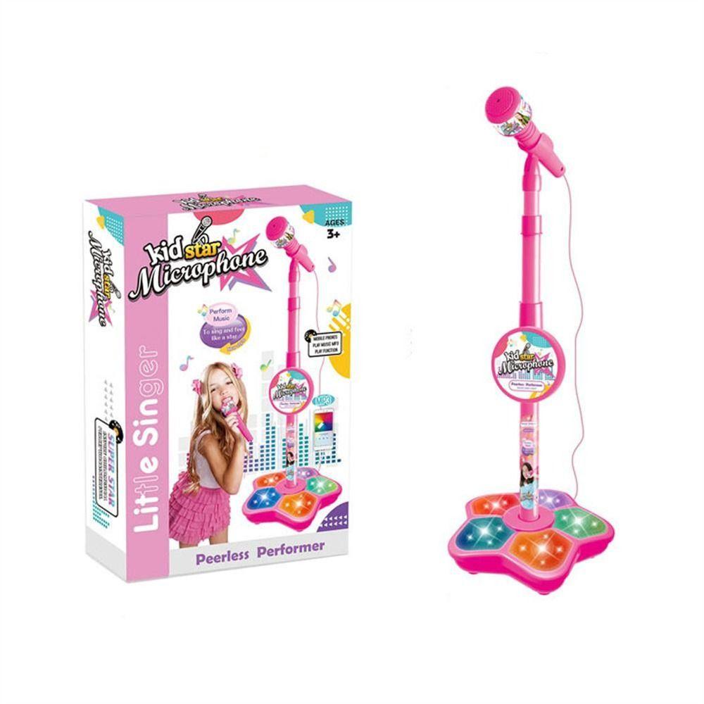 

with Stand Educational Singing Microphone Music Instrument Toys Kids Microphone Singing Song Toy розовый