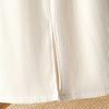 Elastic high-waisted Chenille skirt women's autumn winter a line over the knee slit mid-length wrap hip skirt