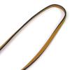 Excelente Colar HERMES Petite H Eveton Clochette Couro Epsom Feminino Usado