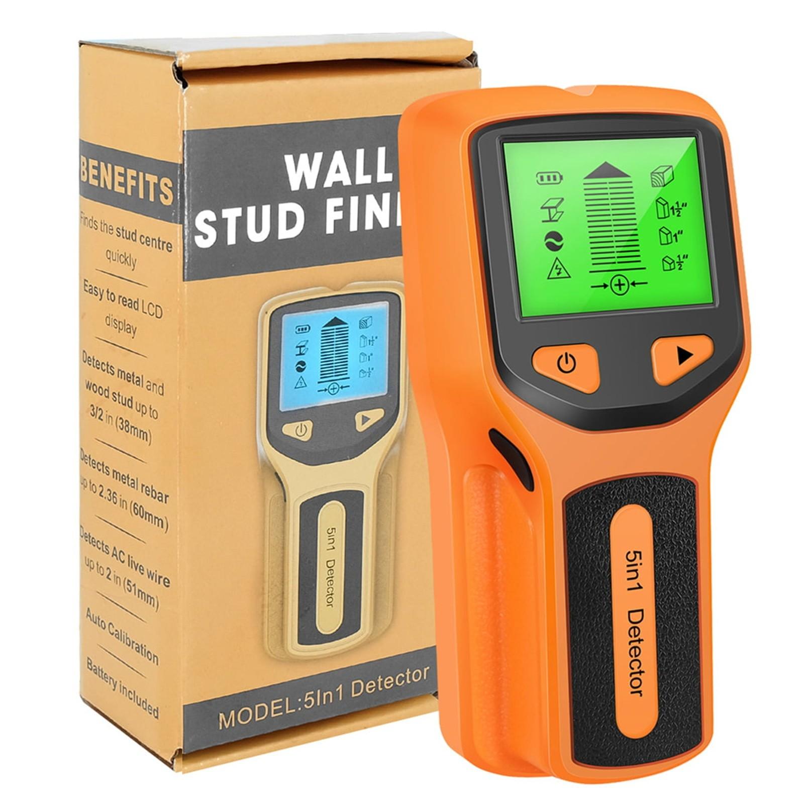 

Stud Finder Wall Scanner Detector Electronic Stud Locator Wood Beam Joist Finders Portable Wall Detector One Size помаранчевий