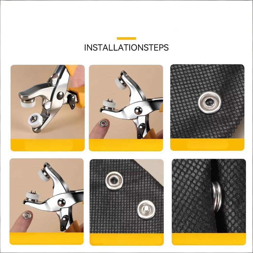 Foratubo Mano con Occhielli Pinza Rivettatrice Metallo per Lavorazione Pelle Progetti Fai da Te